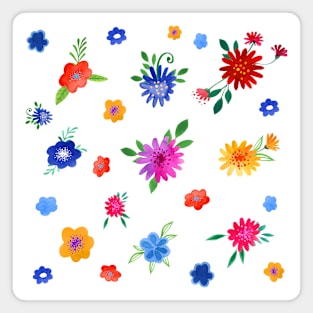 flowers blossoms brightly colored Magnet